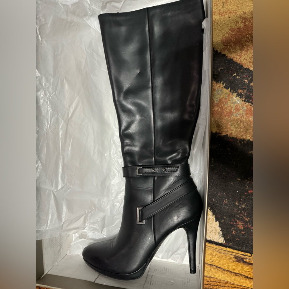 Levity Sylvia Tall Black Women’s Leather Boots